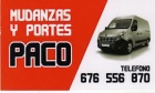 Portes economicos Malaga 676-556-870 Paco - mejor precio | unprecio.es