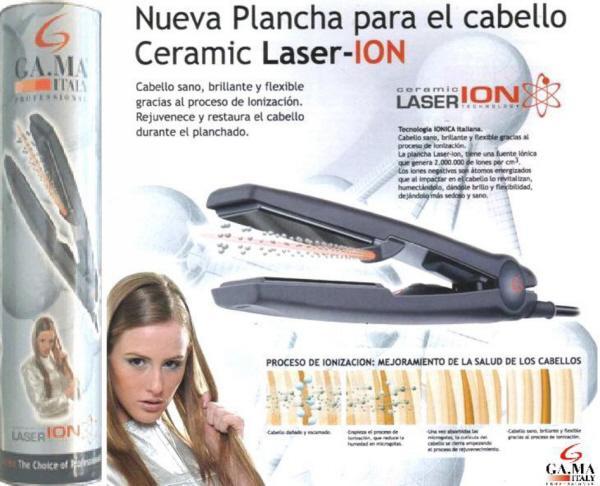 plancha de peluqueria GAMA LASER ION ULTRA RAPIDA  86 EUROS