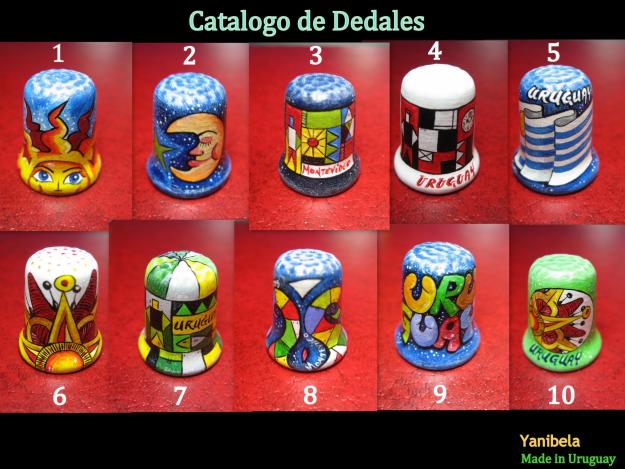 Dedales para Coleccion - Pintados a mano - Envios a todo el Mundo.