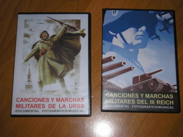 Lote 2 dvd canciones y marchas militares ii guerra mundial
