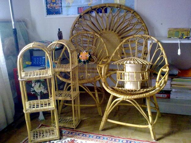 VENDO DORMITORIO DE BAMBÚ. Dos camas de 90 cms.