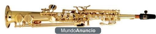 VENDO SAXOFON SOPRANINO EN MIB LGX DORADO O PLATEADO LGX NUEVO A ESTRENAR