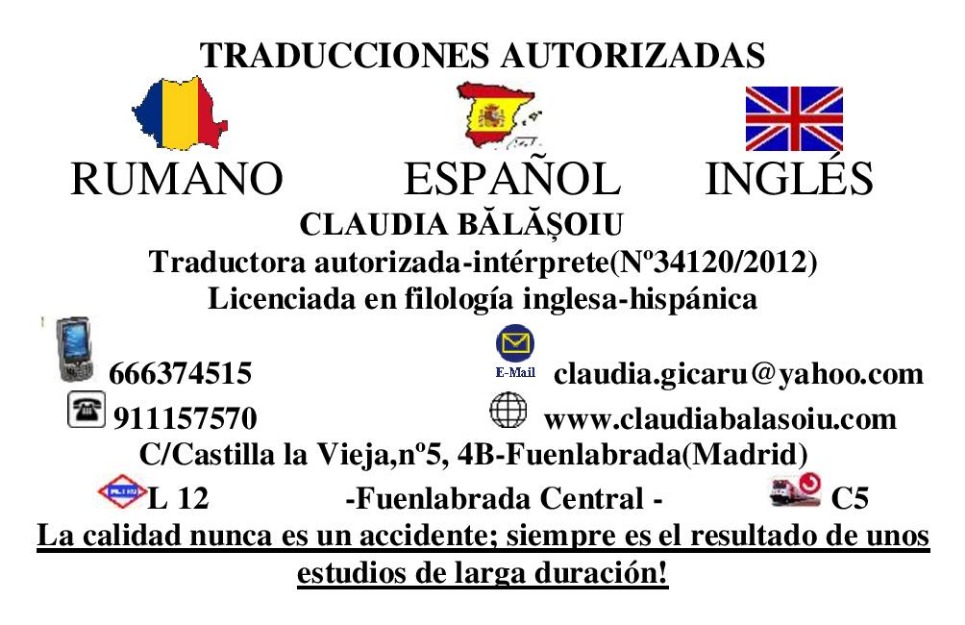 Traduceri autorizate-marqués de vadillo,aluche,zona sur(entrega a domicilio)