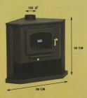Estufa de leña de rincón modelo Veleta - mejor precio | unprecio.es