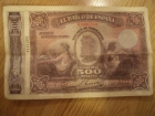 vendo un billete de quinientas pesetas 28 de enero de 1907 con numero de serie 0,000,000 e - mejor precio | unprecio.es