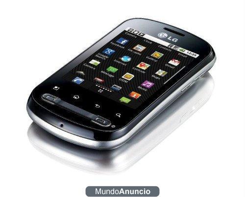 Lg P350 Pecan Optimus Me - Smartphone libre (táctil Android v2.2 en español, Bluetooth v2.1, cámara 3.15 MP con vídeo, M
