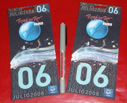 VENDO 2 ENTRADAS ROCK IN RIO 6 DE JULIO POR 90€