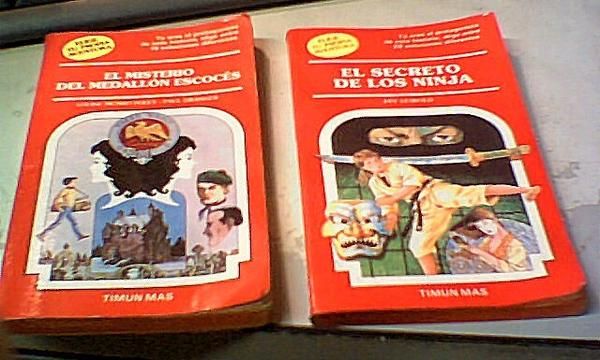 libros de aventuras juveniles.2 diferentes.