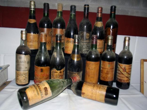 lote de botellas de vino