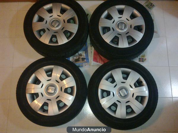 Llantas chapa + gomas 16 5x112 seat audi vw skoda