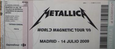 [[[50]]] Vendo boli BIC y regalo entrada para METALLICA el 14 de Julio en MADRID.