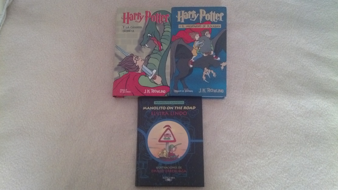 *libros harry potter y manolito gafotas*