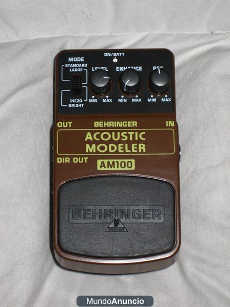 VENDO PEDAL BEHRINGER ACOUSTIC MODELER (1H DE USO)