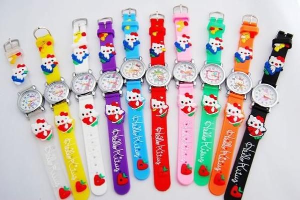 PRECIOSO RELOJ HELLO KITTY INFATIL 3D EN COLOR A ELEGIR