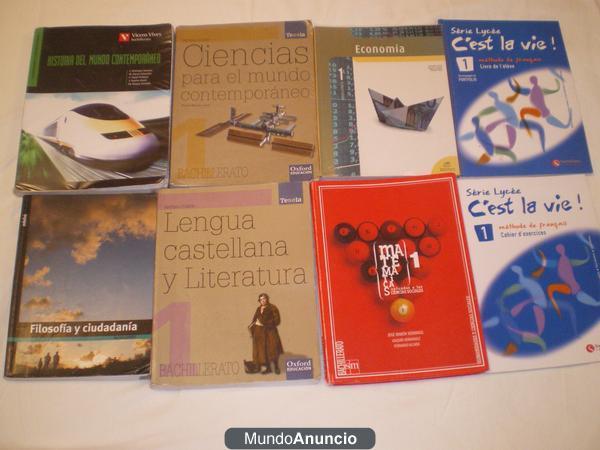 LIBROS DE PRIMERO DE BACHILLER