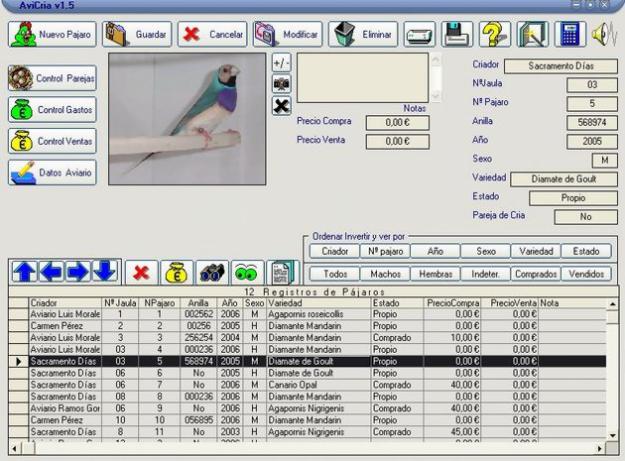 Programa para pajaros   AviCría