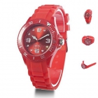 reloj unisex de silicona rojo - mejor precio | unprecio.es