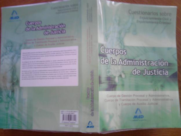 vendo libros test oposiciones justicia nuevos