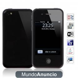 Black i5S + 16 GB de teléfono celular de banda dual SIM con pantalla táctil WiFi