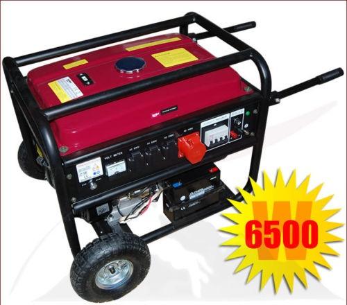 6,5 KV GENERADOR ELECTRICO A GASOLINA 230/400 V