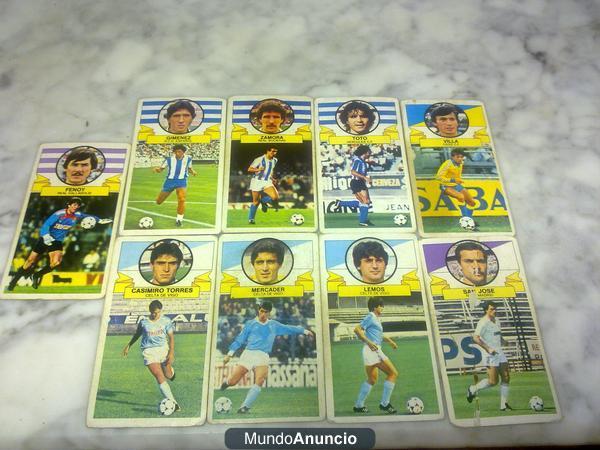 9 cromos liga 85-86 Este