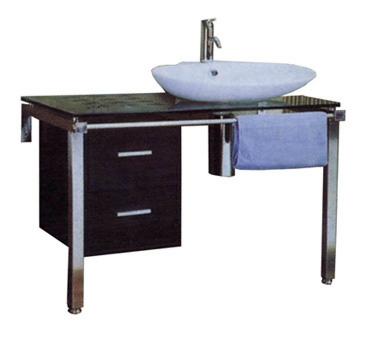 Mueble de baño color wengué mod. A-504