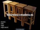 TABURETES ALTOS DE MADERA PINTADOS - NUEVOS - mejor precio | unprecio.es