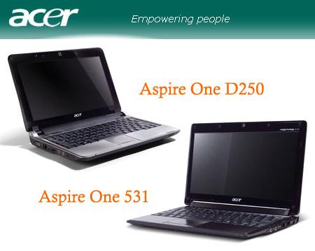 Acer ASPIRE ONE 531H.