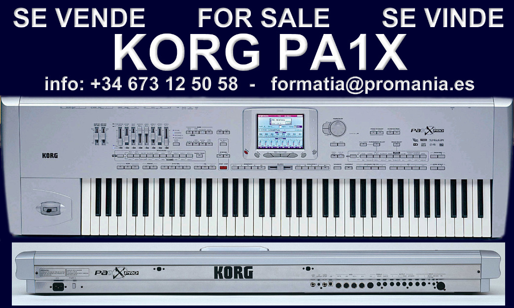 Vendo teclado Korg PA1X