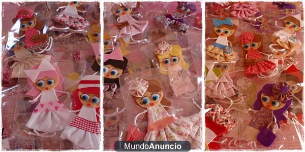 broches muñecas para regalos, detalles en eventos