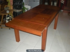 conjunto de 2 mesas y 4 sillas en madera de cerezo - mejor precio | unprecio.es