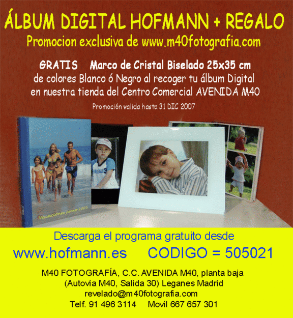 Álbum Hofmann con Regalo M40FOTOGRAFIA - DPBOOK - HOFMANN