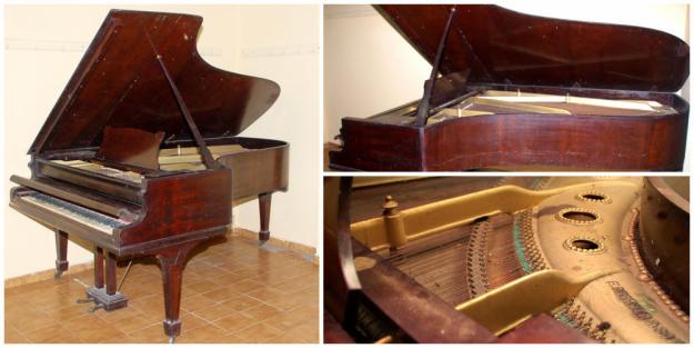 Piano de cola de más de 100 años de antigüedad