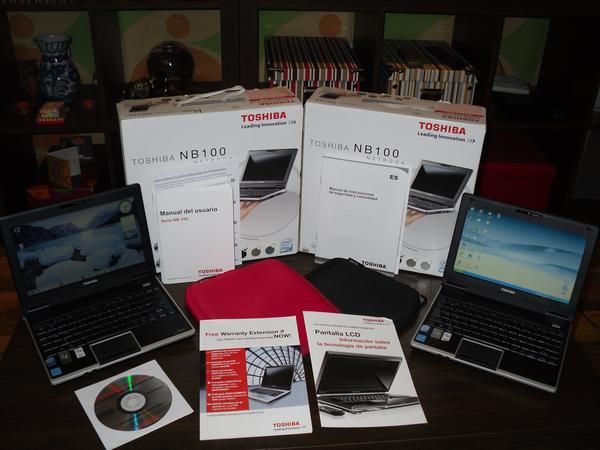 VENDO 2 MINILAPTOPS TOSHIBA NB100