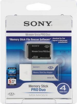 Sony Memory Stick Pro Duo 4Gb