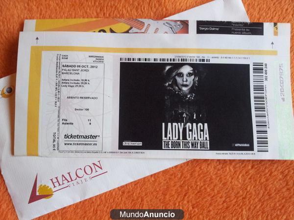 Entrada Concierto LADY GAGA Barcelona 2012