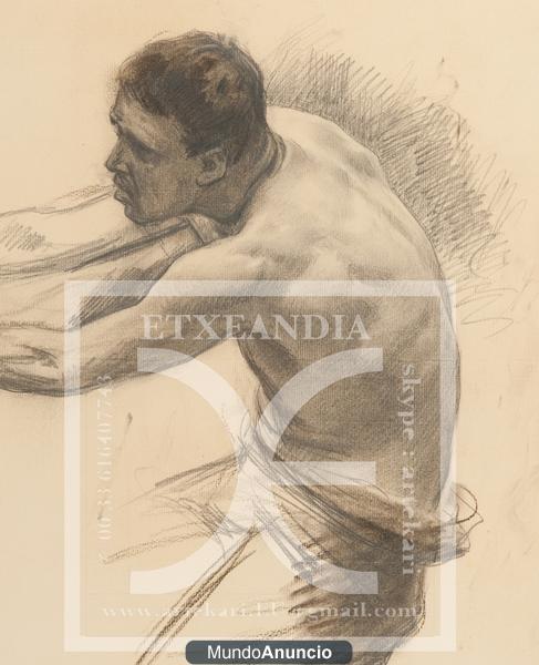 Ulpiano CHECA (1860-1916) - “Busto masculino” ca.1896