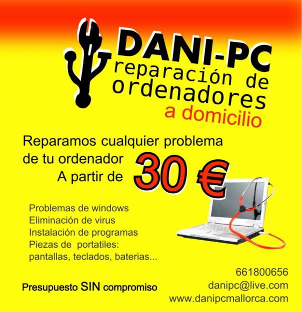 reparacion de ordenadores a domicilio