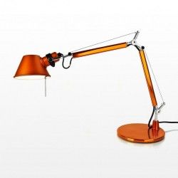 Artemide Tolomeo Micro Sobremesa con base - Naranja anodizado - iLamparas.com