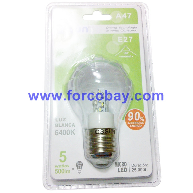 Bombilla led 30 smd 230 v 5 w  7,62 euro