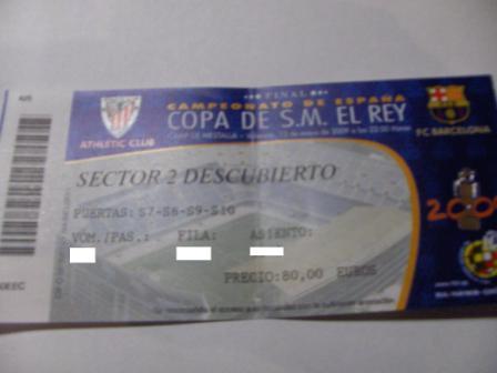 Vendo boli bic y regalo entrada final copa athletic