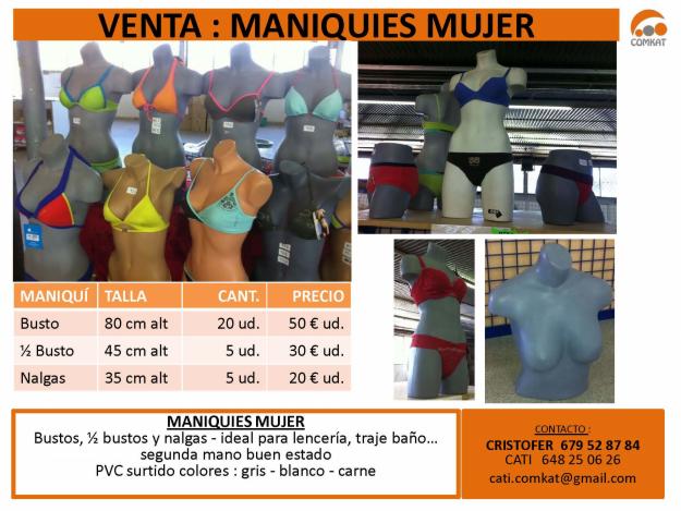 VENTA MANIQUIES MUJER