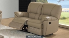SOFA DE PIEL CON MECANISMO RELAX - mejor precio | unprecio.es