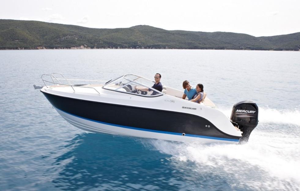 Quicksilver activ 595 cabin + mercury f150 efi xl