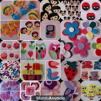 todo a 1 y 2 euros..broches de fieltro