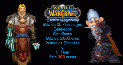 Vendo cuenta del World of Warcraft