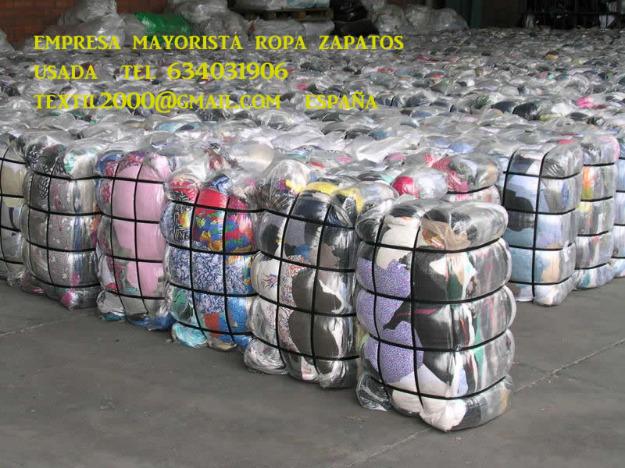 Ropa Usada al peso empresa mayoristas almacen al kilo TEL 634031906 ropa usada segunda