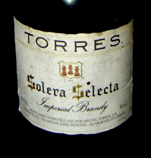 Botella torres solera selecta
