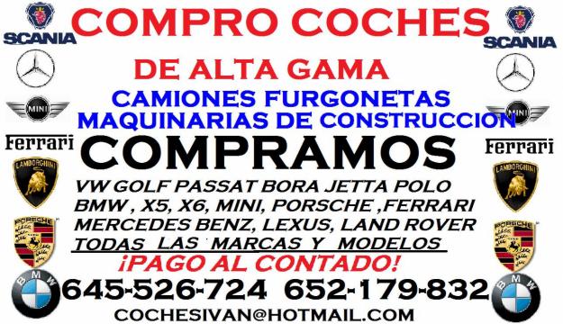 compramos coches! vamos a domicilio pago al contado