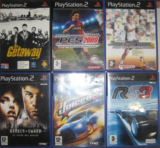 Lote 6 juegos ps2